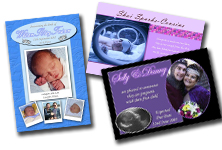 Personalised Photo Announcement Cards